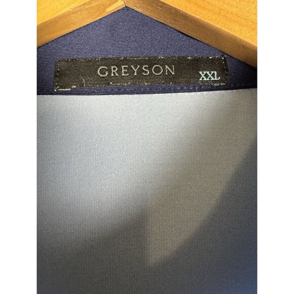 Greyson Shirt Mens XXL Light Blue Polo Wolf Golf Stretch Performance - Picture 4 of 8